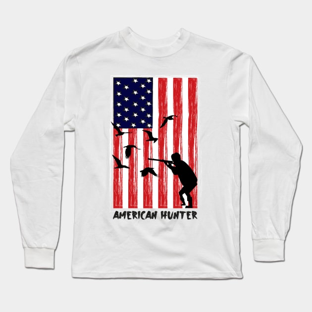 American hunter Long Sleeve T-Shirt by Rose International